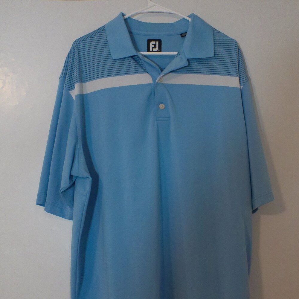 FootJoy ProDry Golf Polo Men’s XL Blue Performance Short Sleeve Athletic Shirt